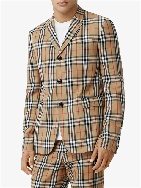 Burberry check blazer